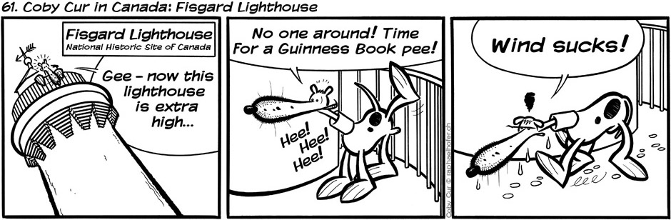61. Coby Cur in Canada: Fisgard Lighthouse