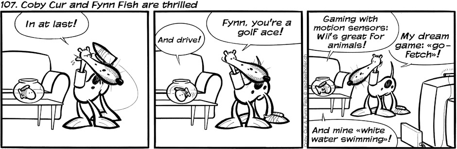 107. Coby Cur and Fynn Fish are thrilled