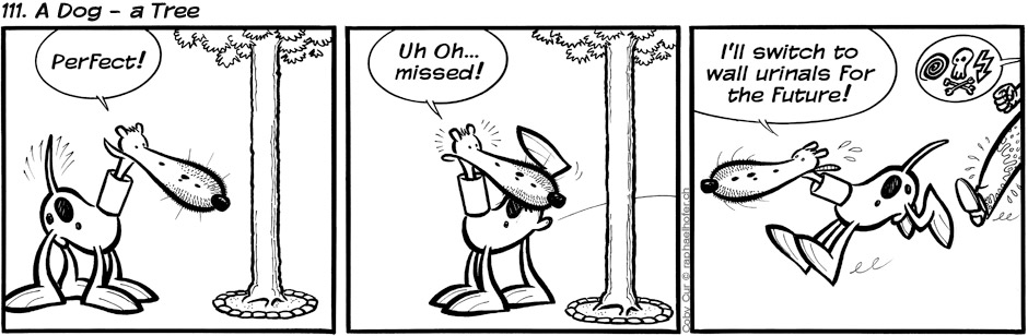 111. A Dog - a Tree