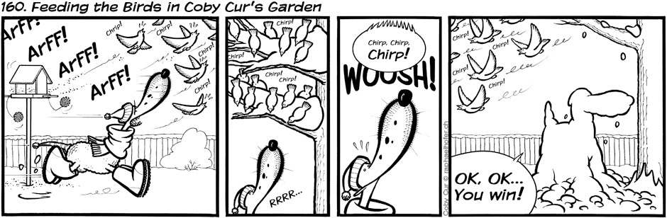 160. Feeding the Birds in Coby Cur's Garden
