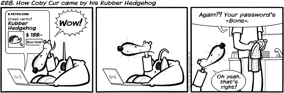 228. How Coby Cur came by his Rubber Hedgehog