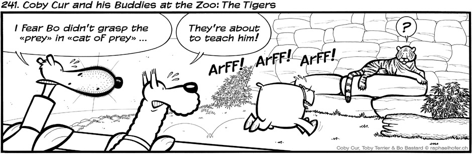 241. Coby Cur and his Buddies at the Zoo: The Tigers