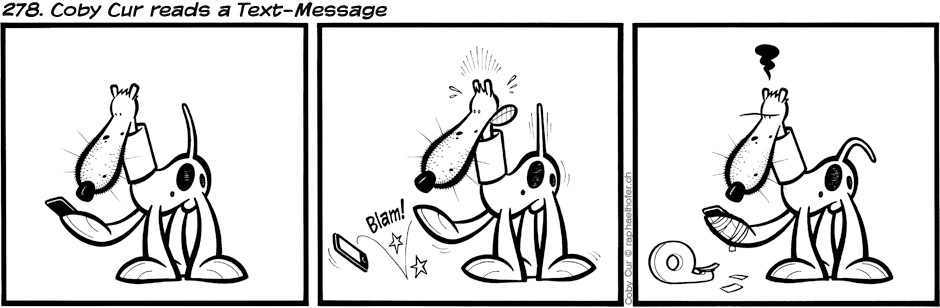 278. Coby Cur reads a Text-Message