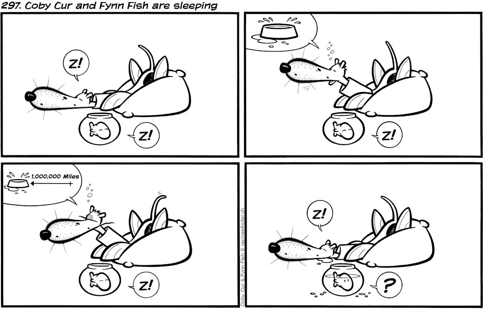 297. Coby Cur and Fynn Fish are sleeping
