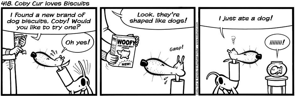 418. Coby Cur loves Biscuits